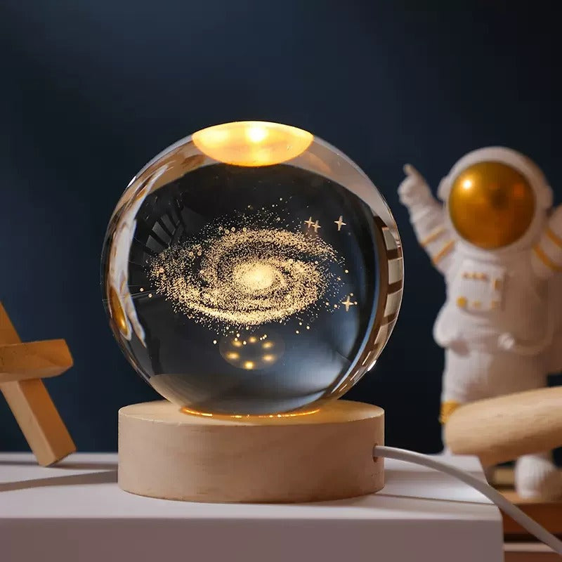 LED Galaxy Crystal Ball Lamp