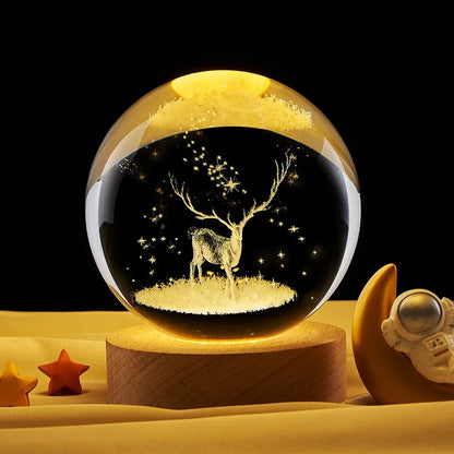 LED Galaxy Crystal Ball Lamp