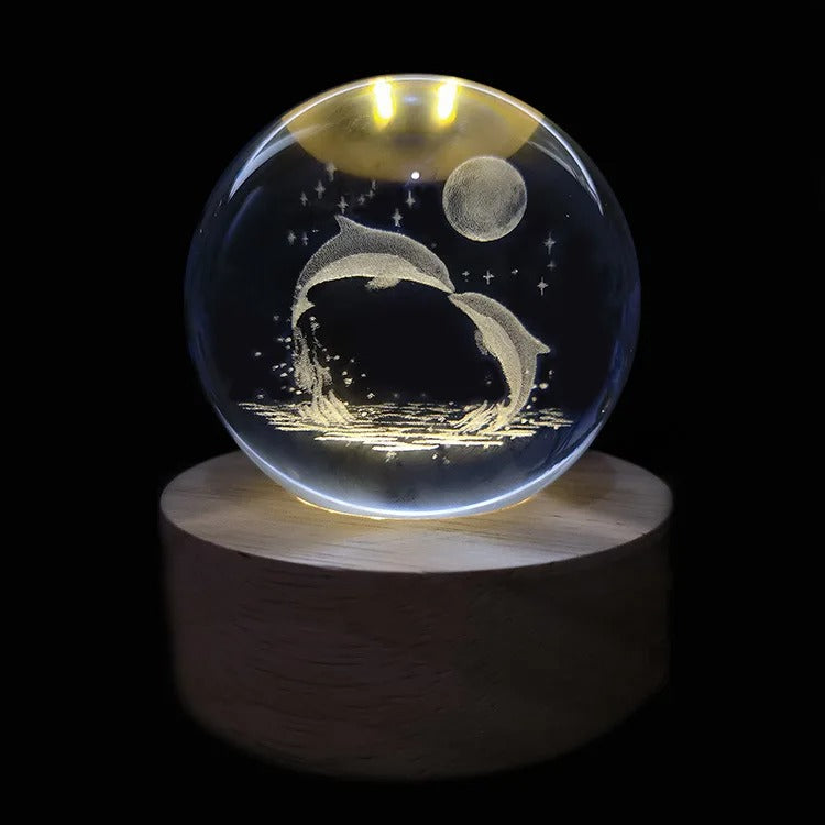 LED Galaxy Crystal Ball Lamp