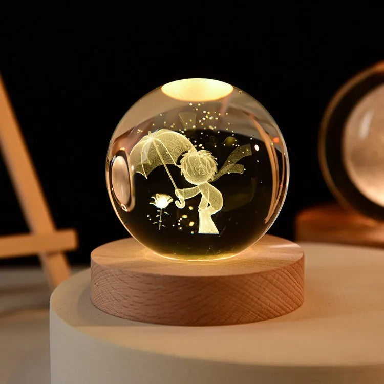 LED Galaxy Crystal Ball Lamp