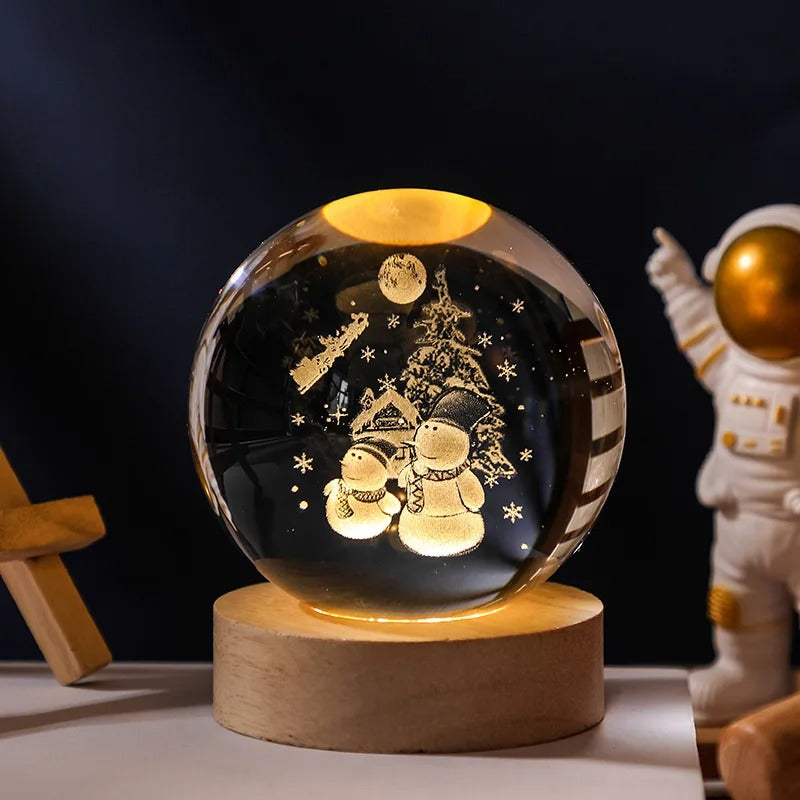 LED Galaxy Crystal Ball Lamp