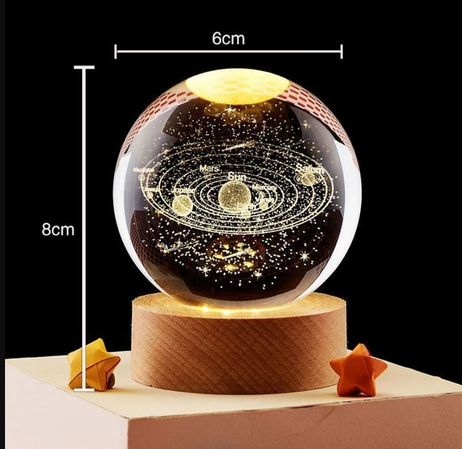 LED Galaxy Crystal Ball Lamp