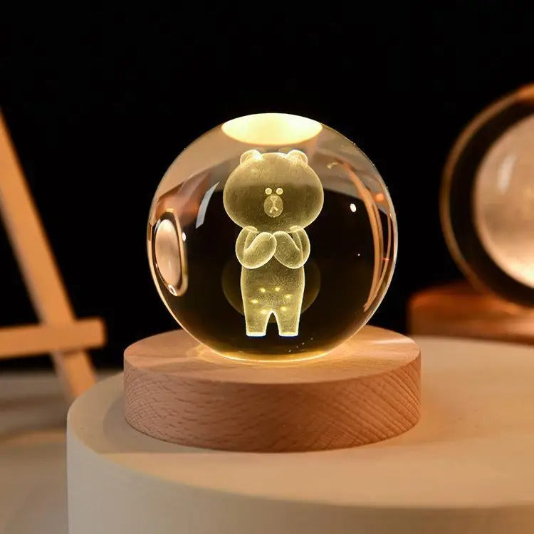 LED Galaxy Crystal Ball Lamp