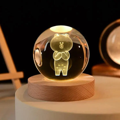 LED Galaxy Crystal Ball Lamp