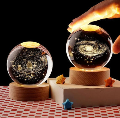LED Galaxy Crystal Ball Lamp