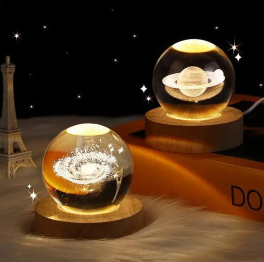 LED Galaxy Crystal Ball Lamp