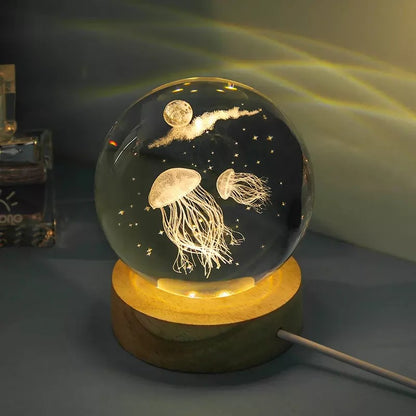 LED Galaxy Crystal Ball Lamp